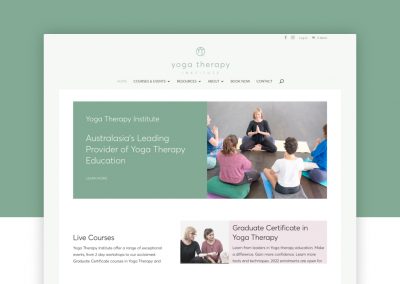 Yoga Therapy Institute Website Project