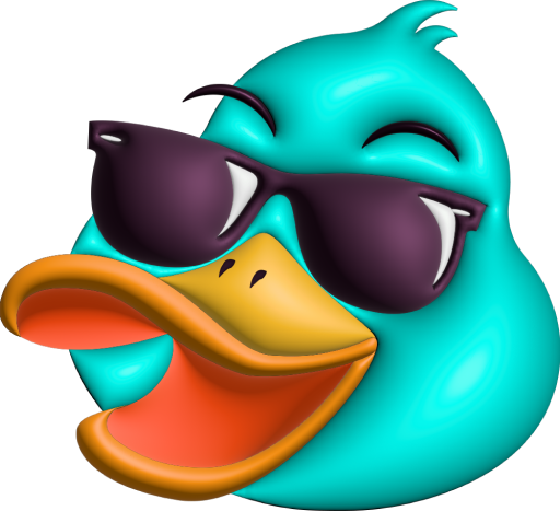 Chunky Duck logo with a 3D effect