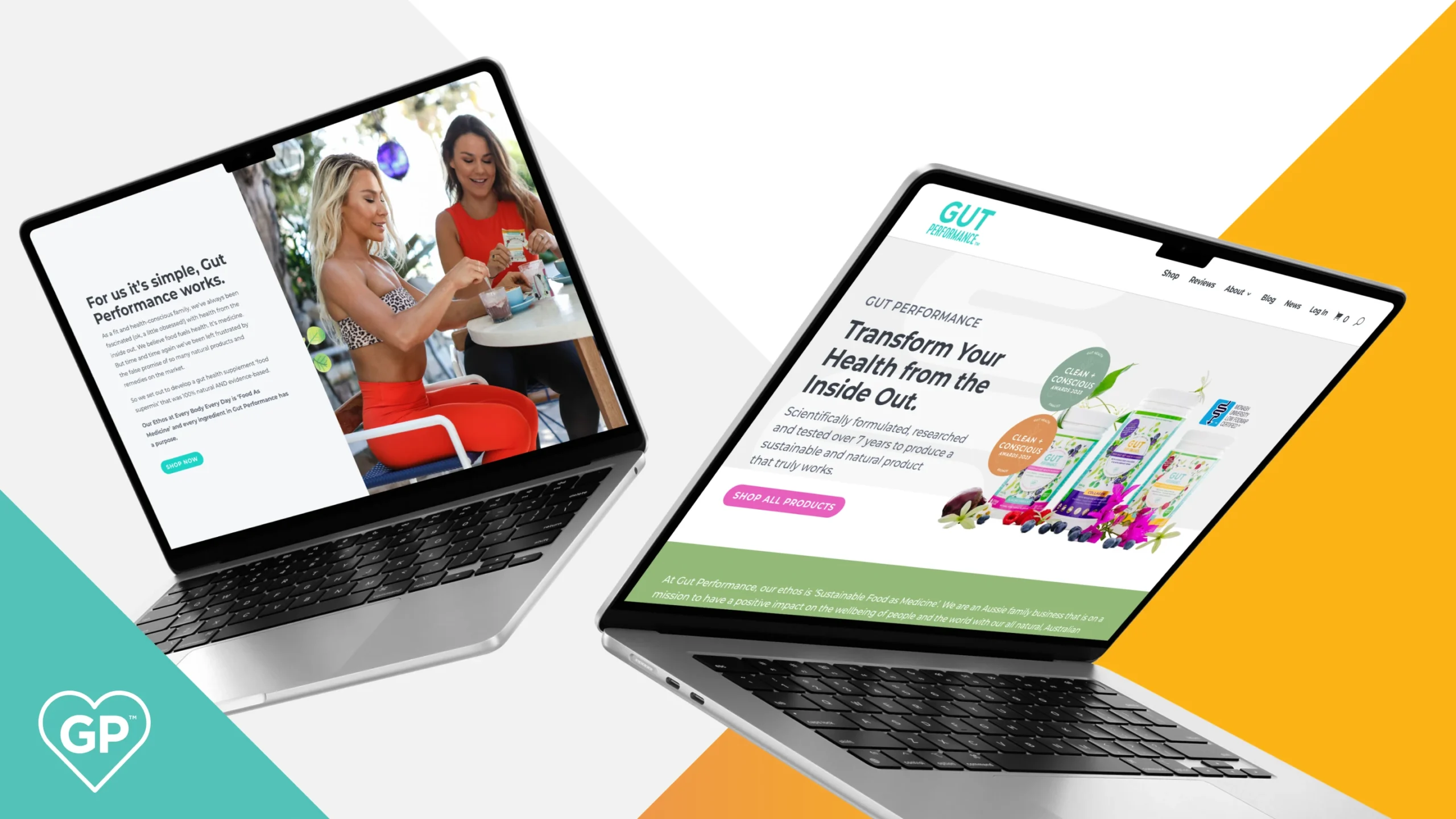 Gut Performance website design
