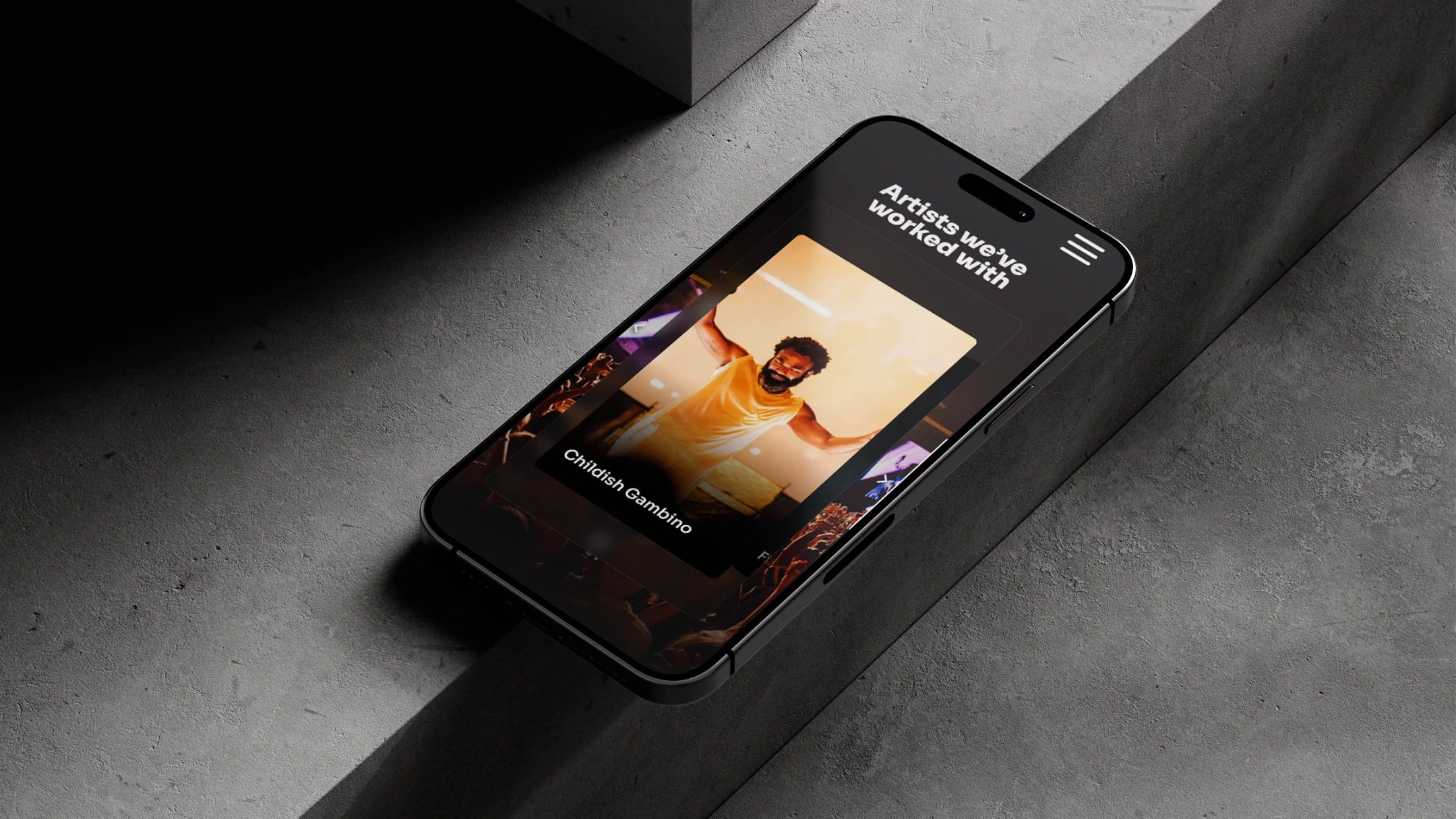 Kicks website on mobile device